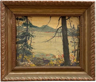 WILLIAM TRUITT (1886-1968, American) Hulls Cove Bar Harbor, Maine