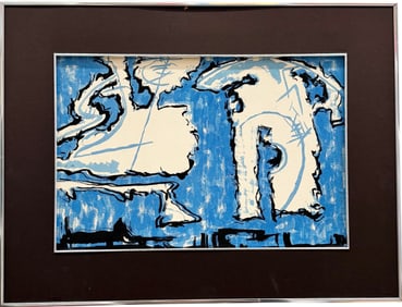 Mid-Century Modern Non Objective Abstract Painting