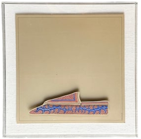 NICOLAS CANN (20th c, American) California Graphic Artist, Shoe In Lucite Frame