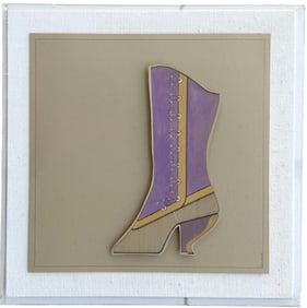 NICOLAS CANN (20th c, American) California Graphic Artist, Shoe In Lucite Frame