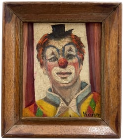 FLORENCE KREIGER (1919-2011, American) Clown Portrait