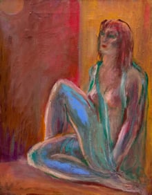 FLORENCE KREIGER (1919-2011, American) Seated Woman