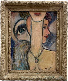 Mid-Century Modern American School Abstract Of Woman Signed (1 of 4)