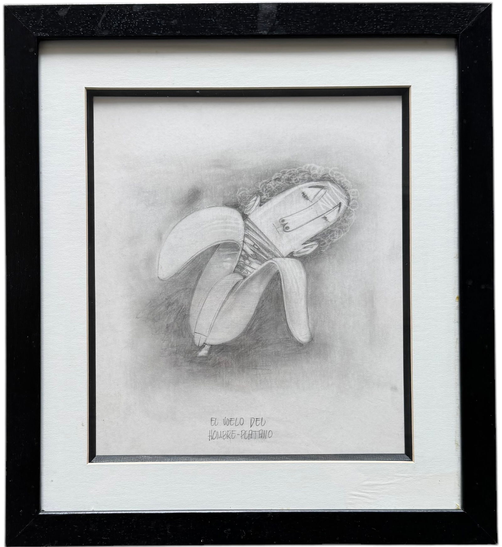 Cuban School Modernist Graphite Drawing Of A Banana (1 of 3)