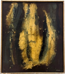 GEORGE TRIVELLINI (1919-1990, American) Bucks County PA Artist, Abstract Expressionist