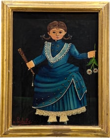 AGAPITO LABIOS (Mexican, 1898-1996) Folk Art, Important Self Taught Mexican Artist