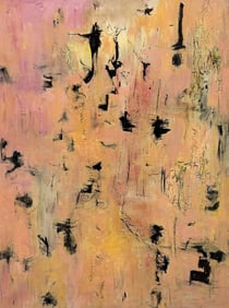 SHERMAN KHAN (20th c, Phillipines) Abstract Expressionist