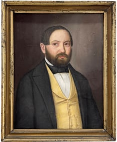 Mid 19th Century Continental School Portrait Of A Gentleman