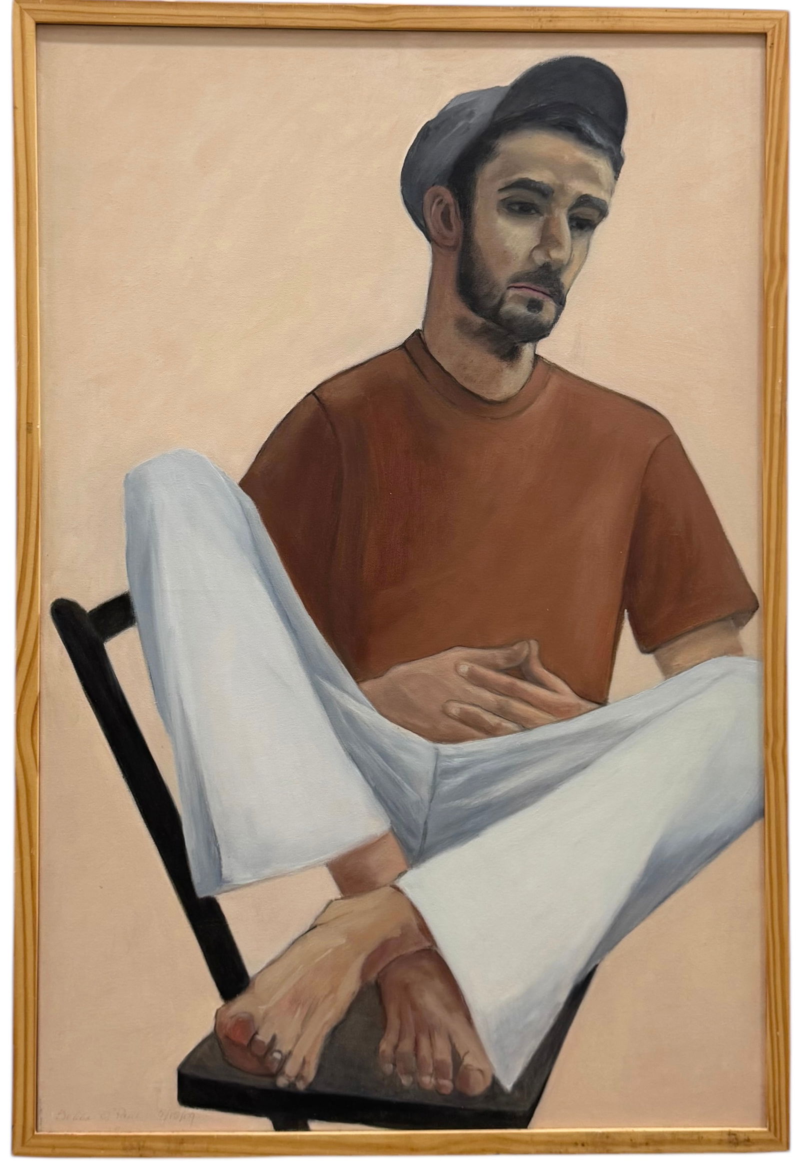 American Modernist Portrait Of A Seated Young Man (1 of 3)