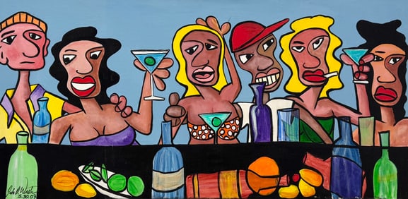 Iguana Jack Westerhold (20th c, Belize) Pop Art