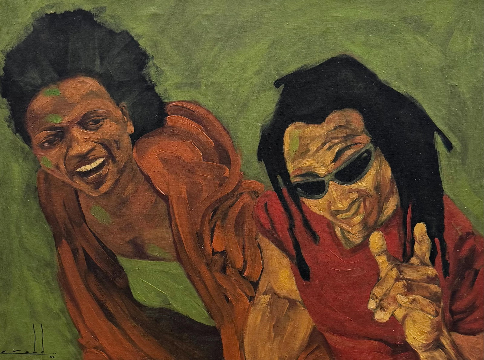 HAROLD LOPEZ MUNOZ (20th c, Cuban): Oil on canvas 31.5 x 24 in