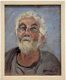 ALICE LOLITA MUTH (1887-1952, American) Cincinnati Ohio Artist, Male Portrait