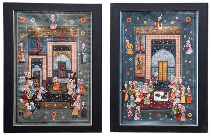 Pair Of Antique Persian Manuscripts