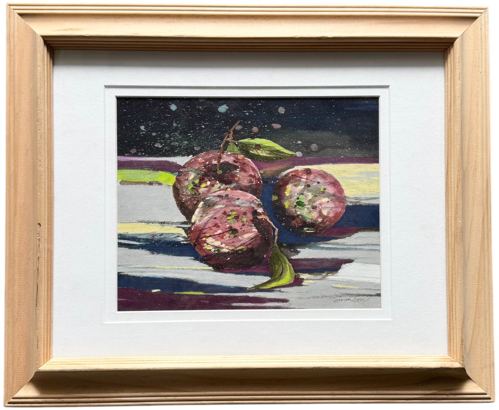 FRANK O SWANSON III (20th c, American) Still Life, Tennessee Artist: Watercolor 9 x 7.5 in, 17 x 14 in