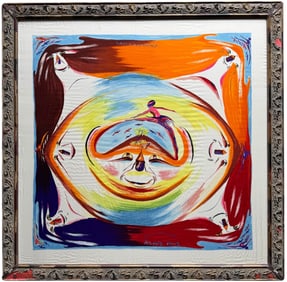 Nicely Framed Vintage HERMES Scarf