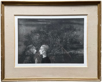 MICHEL CIRY (20th, French ) Pencil Signed Etching