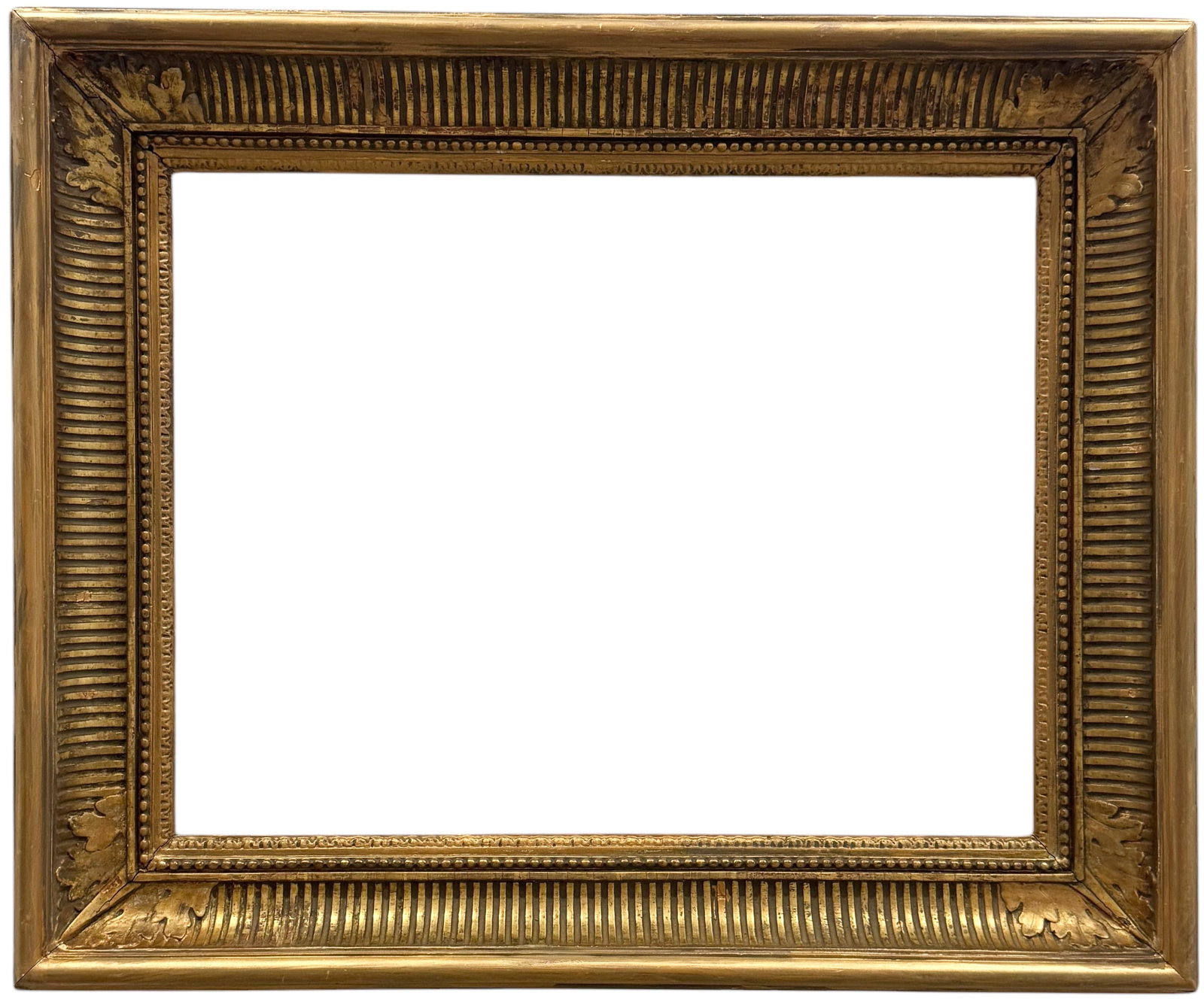 19th Century Fluted Cove American Gold Frame 24 x 18.5 in, 31 x 26 in (1 of 4)