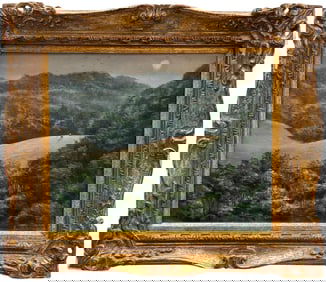 JACK RICHARD (1922-2014, American) Figure In Moonlit Landscape, Ohio Artist