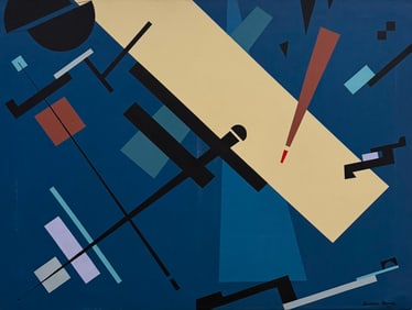 BARBARA FRANK (20th c, American) Constructivist Abstract