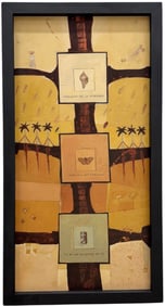 LUIS SOLER (20th c, Cuban) Large Abstract