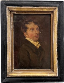 19th Century American School Philadelphia Portrait Of A Gentleman