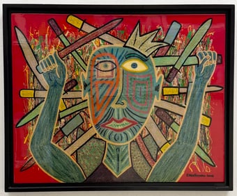 FRANK MONTEAVARO (20th c, Cuban) Miami Artist, Abstract