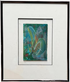 MIGUEL MARTINEZ Southwestern Floral Mixed Media On Paper