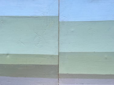 Pair Of Mid-Century Modern Muted Tone Abstracts Oil On canvas