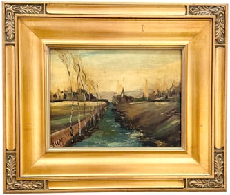 LOUIS BASSET (b. 1948, French) River Landscape