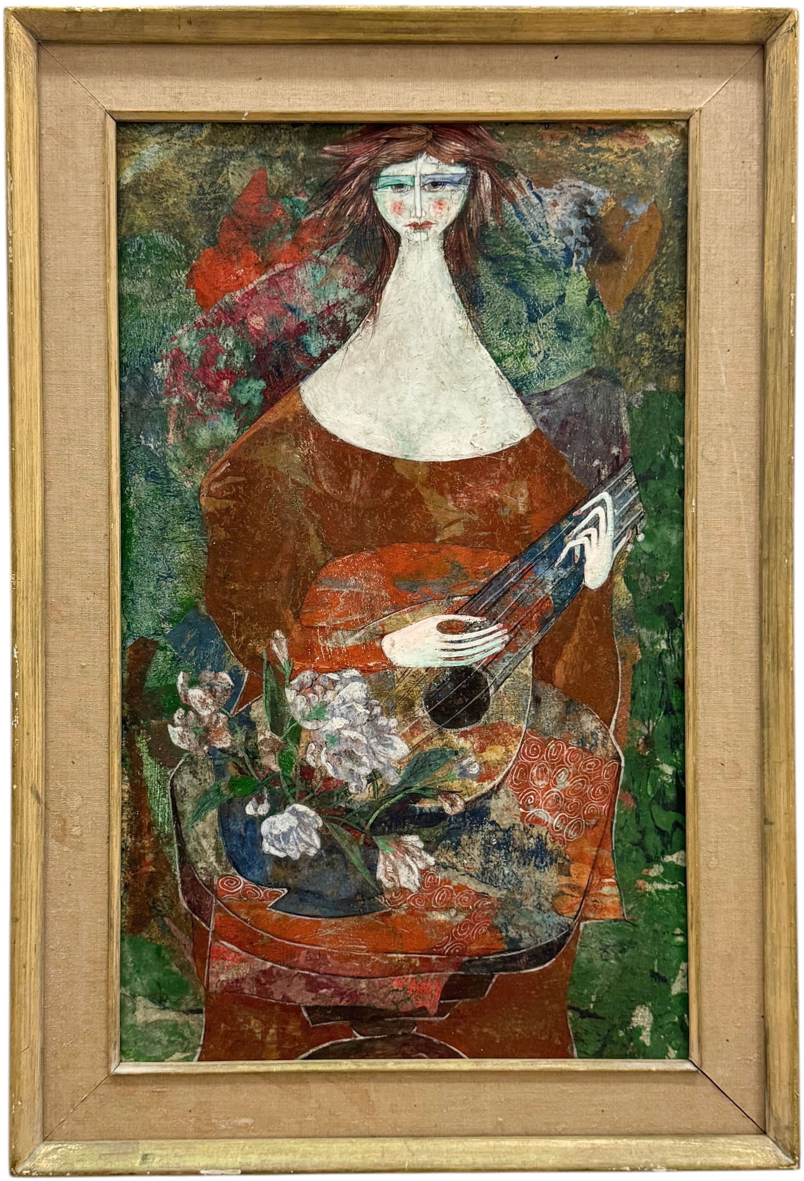 LUCIANO SPAZZALI (1911-1997, Italian) Cubist Musician, Exhibited Florence (1 of 6)