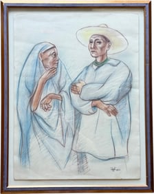 Nicely Framed FRANCISCO ZUNIGA Lithograph