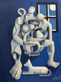 WILBER HERERRA ORTIZ (20th c, Mexico) Merida Artist, Cubist