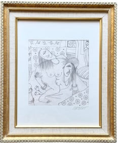 VINCENTE NOTARILE (20th c, American) Cubist Nudes Drawing