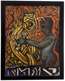 Contemporary Figural Expressionist Abstract Painting