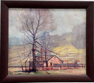 Early 20th Century American Impressionist Mountain Landscape