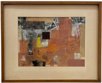 Mid-Century Modern Abstract Expressionist Collage