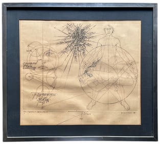 Pierre Tremois , Mid-Century Dry Point Etching Signed