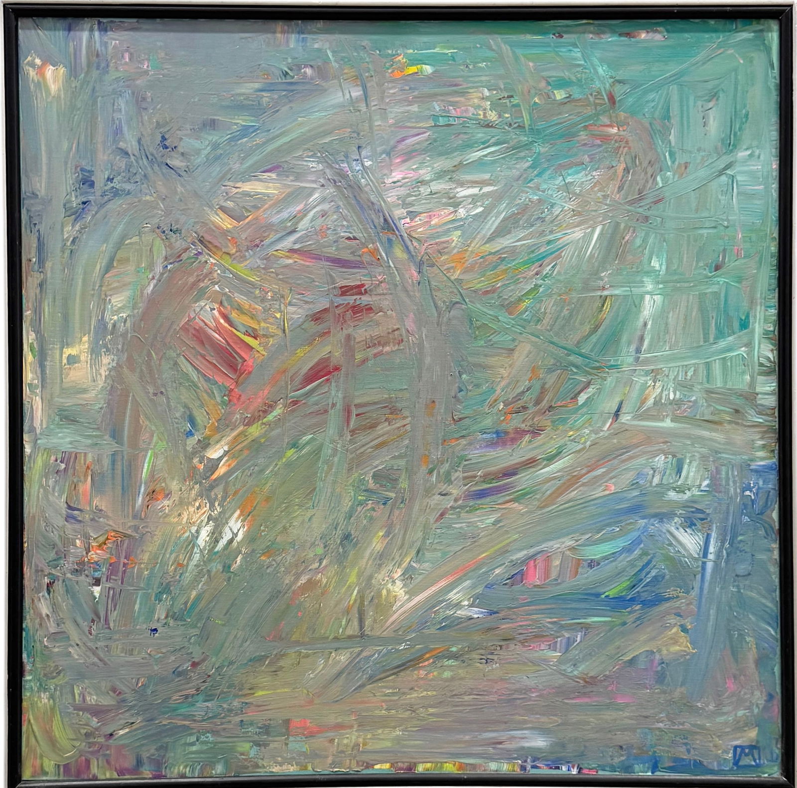 Contemporary Abstract Expressionist Painting Signed Signed With Monogram (1 of 4)