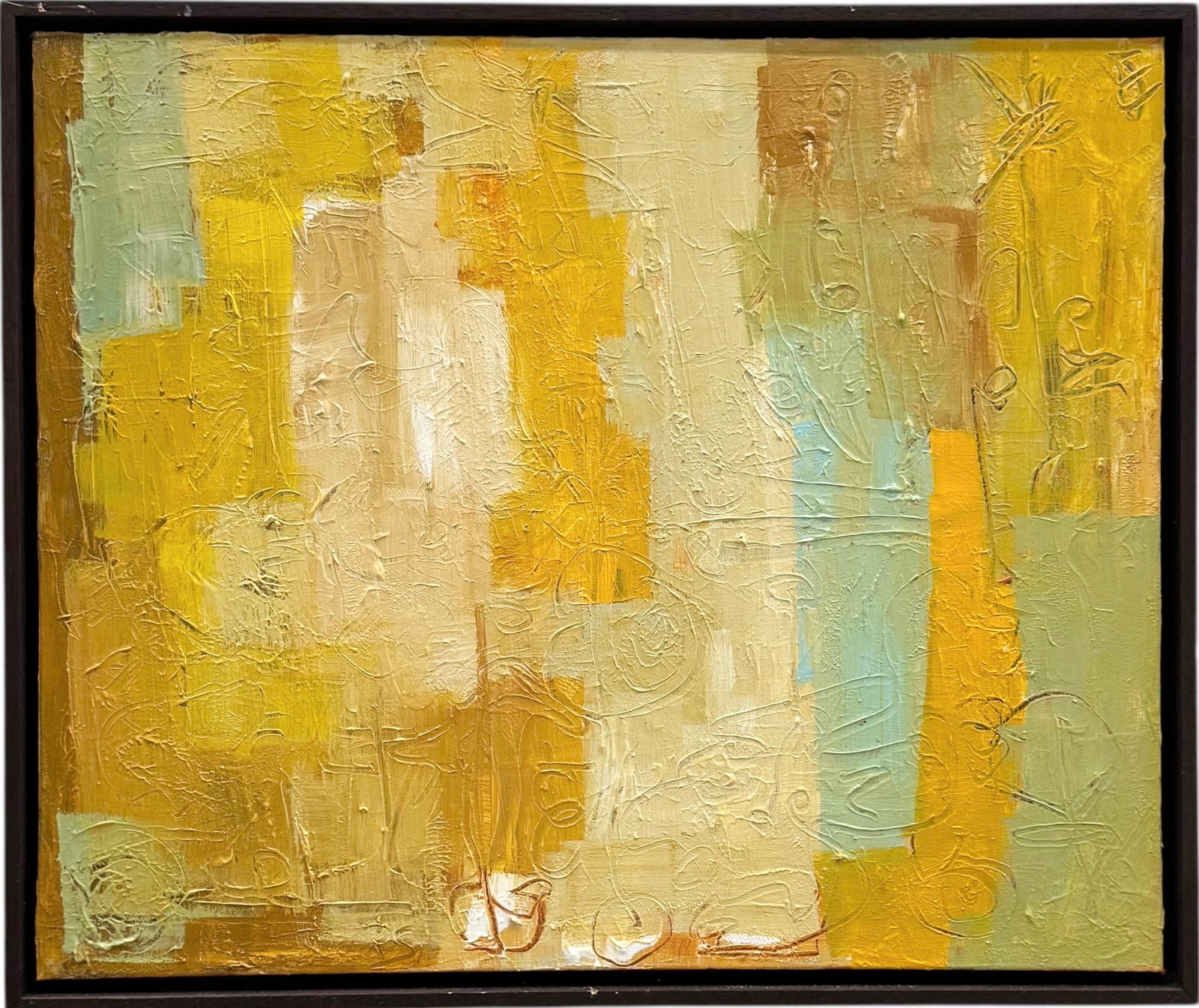 Contemporary American School Abstract Expressionist Painting Heavy Impasto (1 of 6)