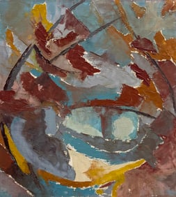 AUGUST MOLDER (1914-1982, Estonia) Abstract Expressionist