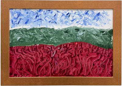 BJORN DRESSLER, Large Contemporary Abstract Landscape Painting