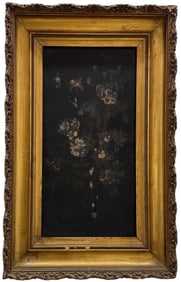 19th Century European School Still Life Of Flowers In Period Frame