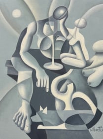 WILBER HERERRA ORTIZ (20th c, Mexico) Merida Artist, Cubist