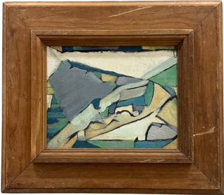 JAN OLIVER ALMS (20th c, American) Mid-Century Abstract Morgantown North Carolina