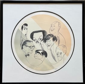 Al Hirschfeld, Democratic National Convention Pencil Signed Lithograph