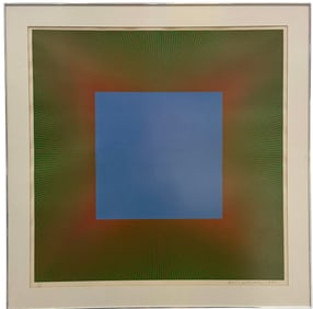 Richard Anuszkiewicz, Op Art Abstract Pencil Signed Serigraph