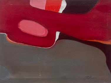 ROSALIE ATKINS American School Mid-Century Modern Abstract Painting
