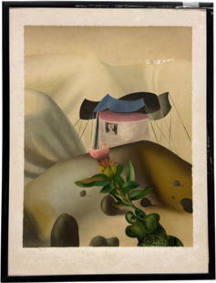 Naftali Bezem, Lithograph: 26 x 20 in, 33 x 25 in (framed). Domestic Flat Shipping Price: $90