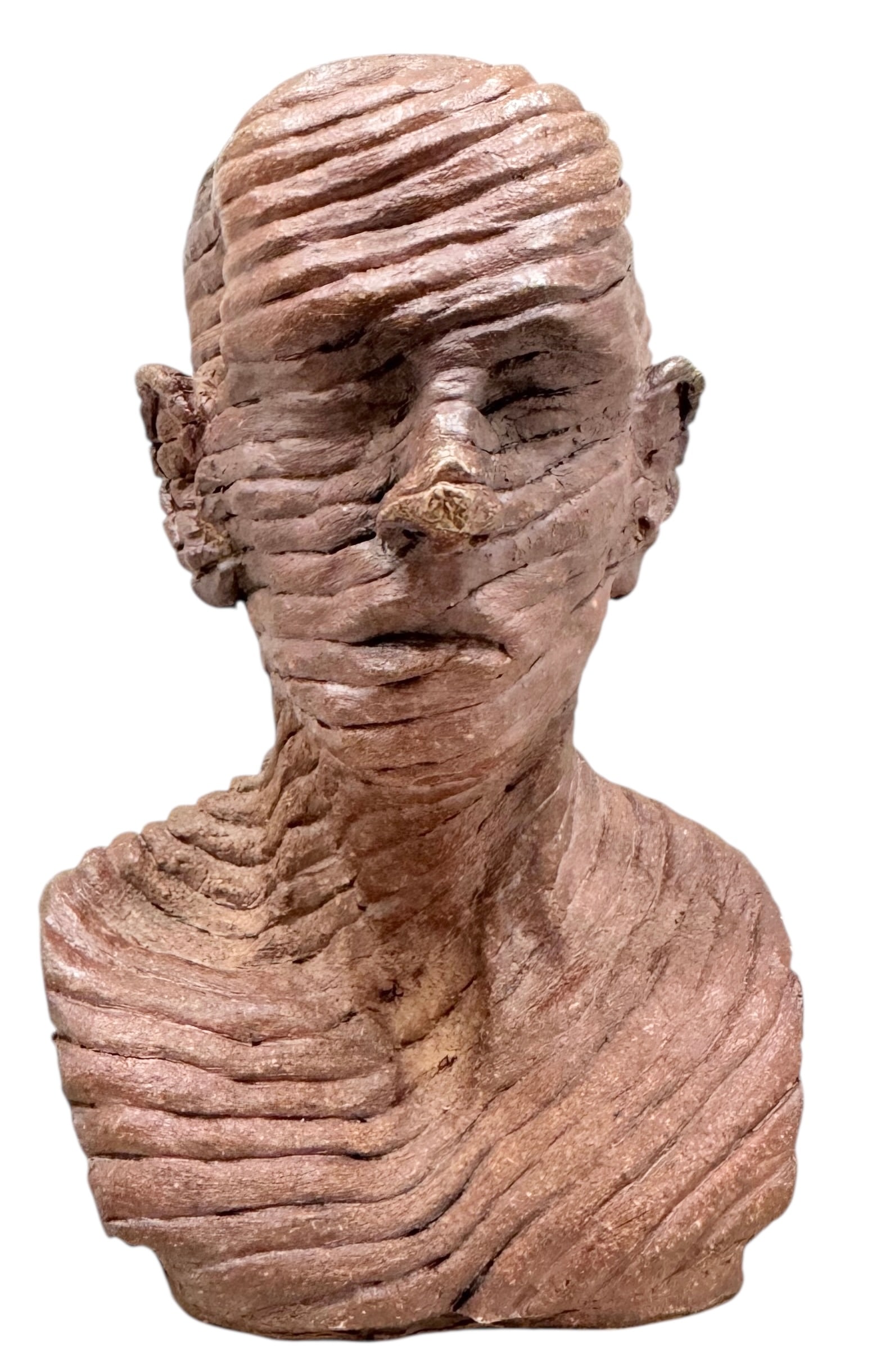 Modernist Contorted Sculpture Of A Man Ceramic Sculpture Signed Berlin (1 of 5)