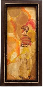 MIRIAN SMITH (20th c, American) Large Mid Century Modern Painting Miami Woman Artist